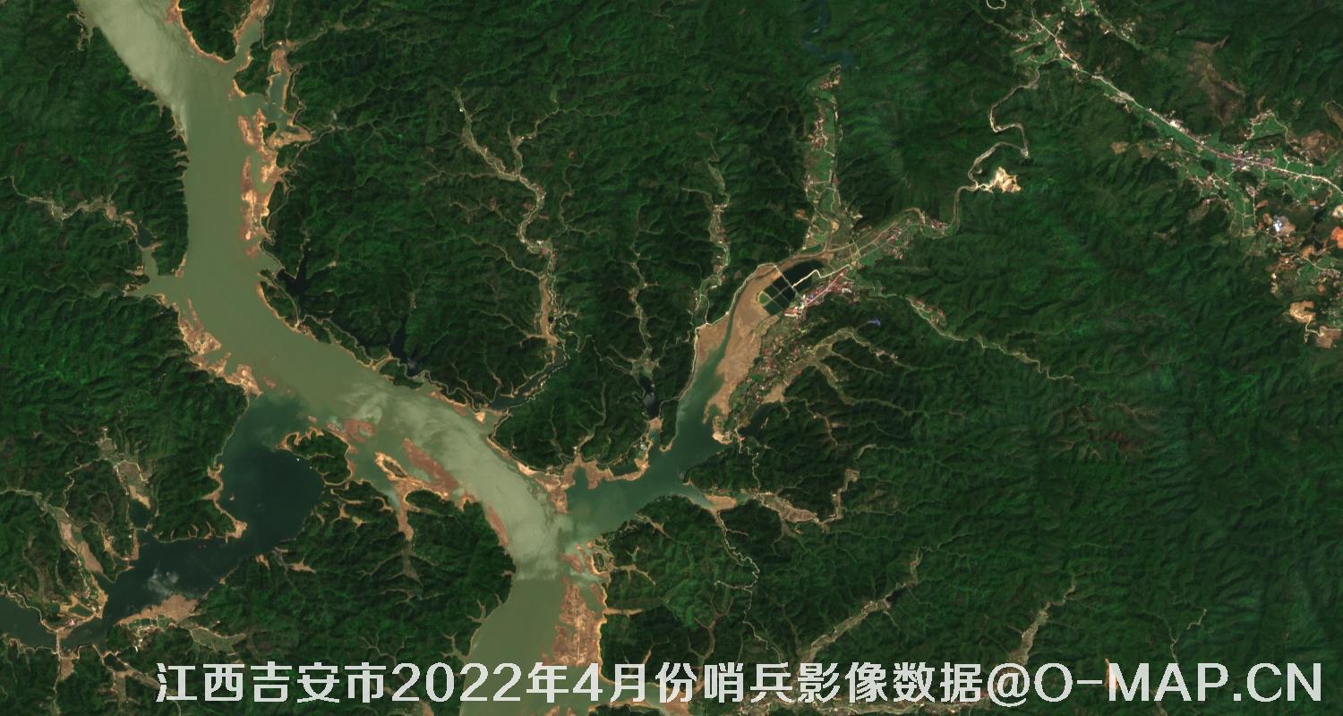 江西省吉安市2022年4月份10米哨兵卫星影像图