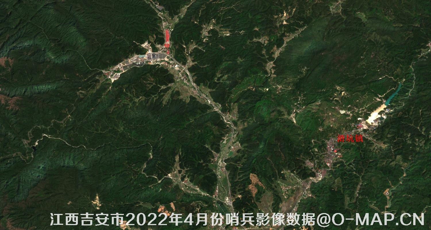江西省吉安市2022年4月份10米哨兵卫星影像图