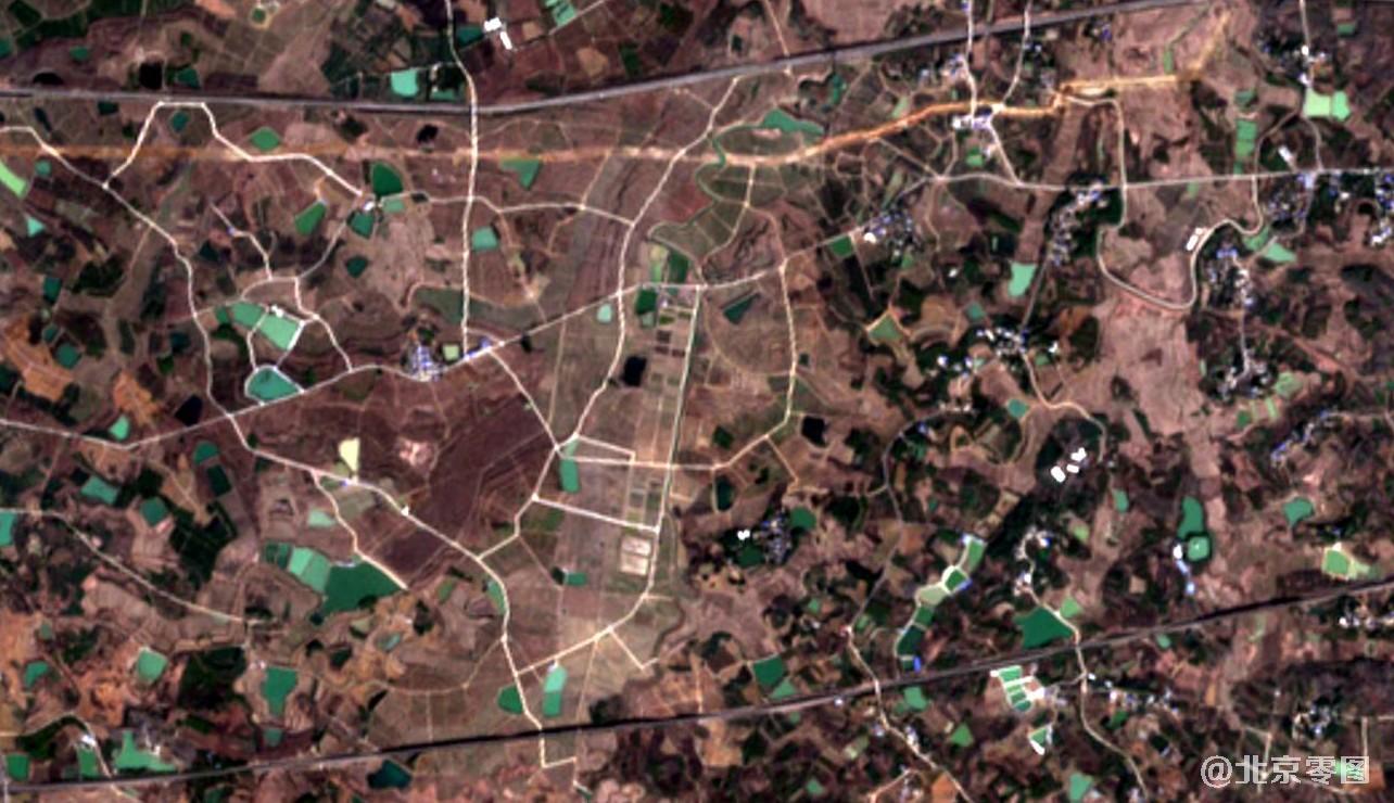 图3、蜀山区高清卫星图-sentinel2a哨兵卫星拍摄