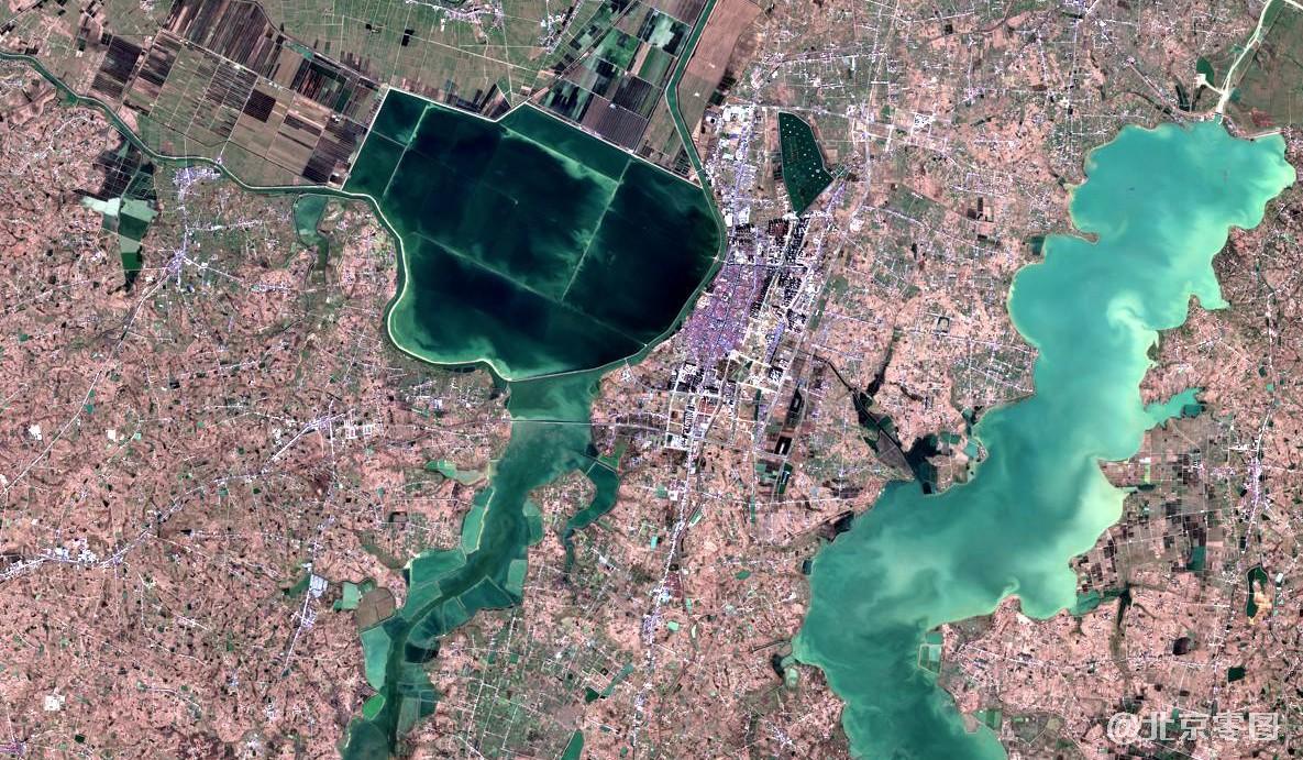 sentinel2a哨兵卫星拍摄的蜀山区高清卫星图