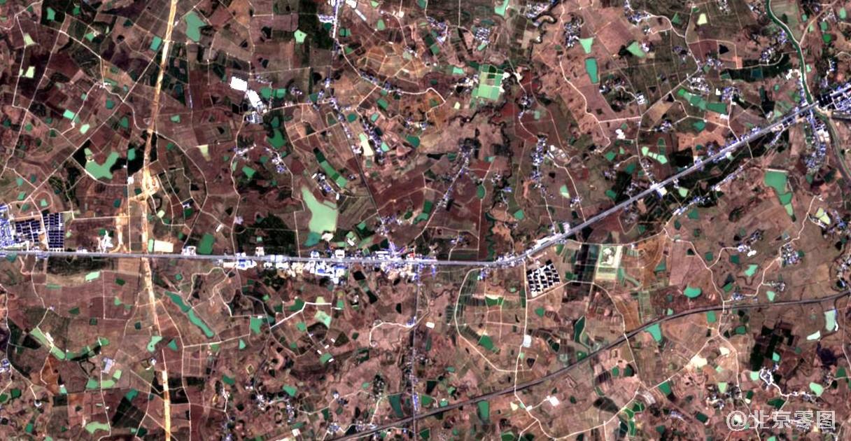 图6、蜀山区高清卫星图-sentinel2a哨兵卫星拍摄