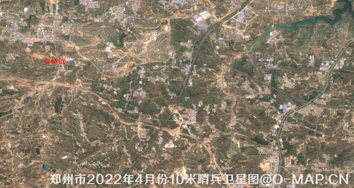 河南省郑州市2022年4月份最新哨兵卫星图