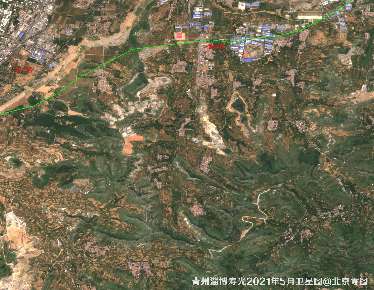 青州淄博寿光最新5月份卫星图