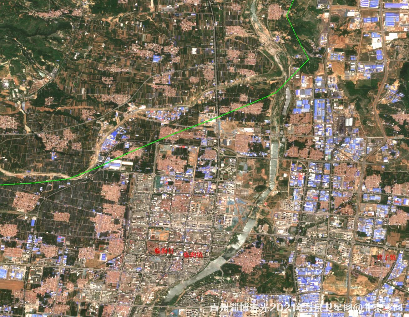 青州淄博寿光最新5月份卫星图