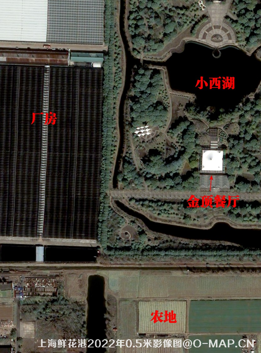 上海市鲜花港2022年0.5米分辨率影像图