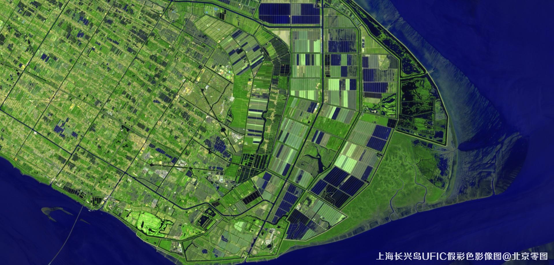 上海市长兴岛UFCI假彩色影像图
