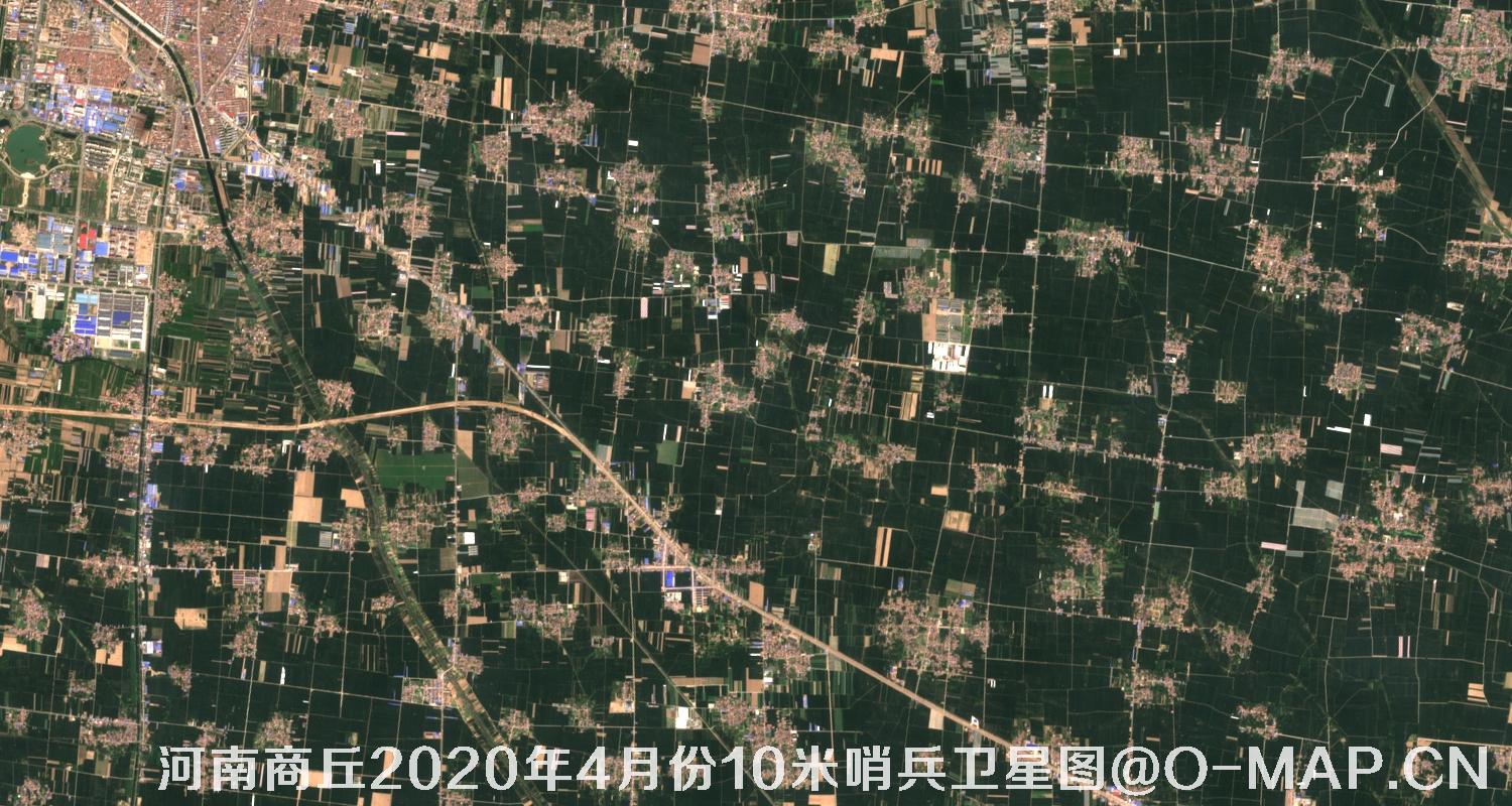 河南省商丘市2020年10米分辨率遥感影像图
