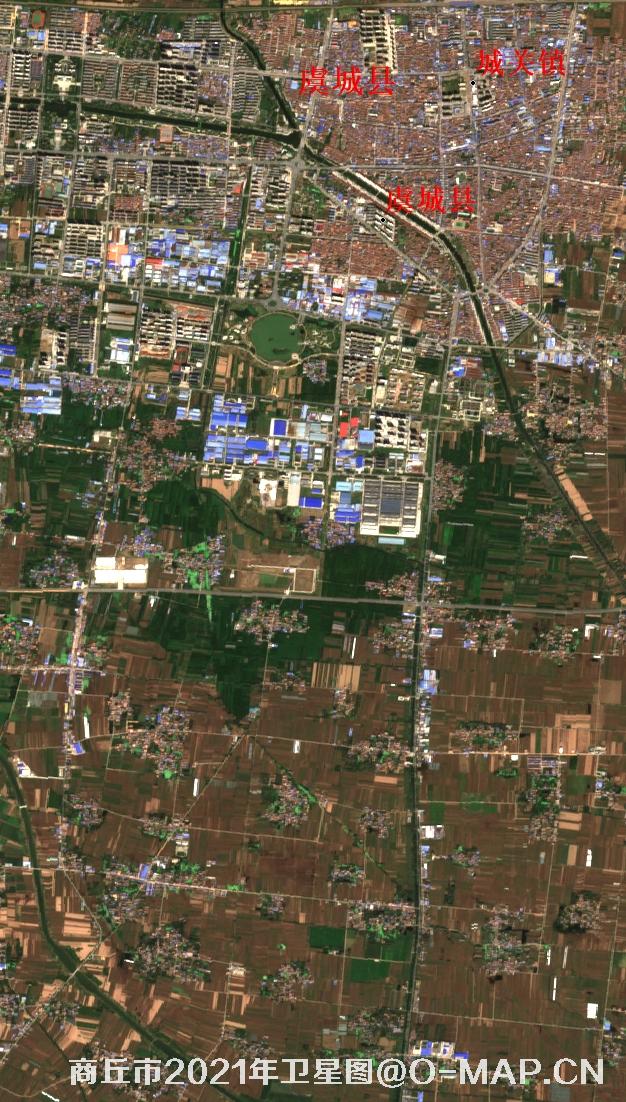 河南省商丘市虞城县2021年9月份10米卫星图