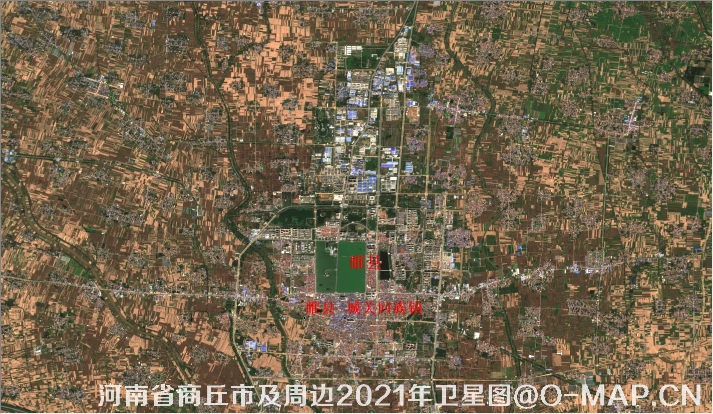 河南省商丘市睢县2021年9月份10米卫星图