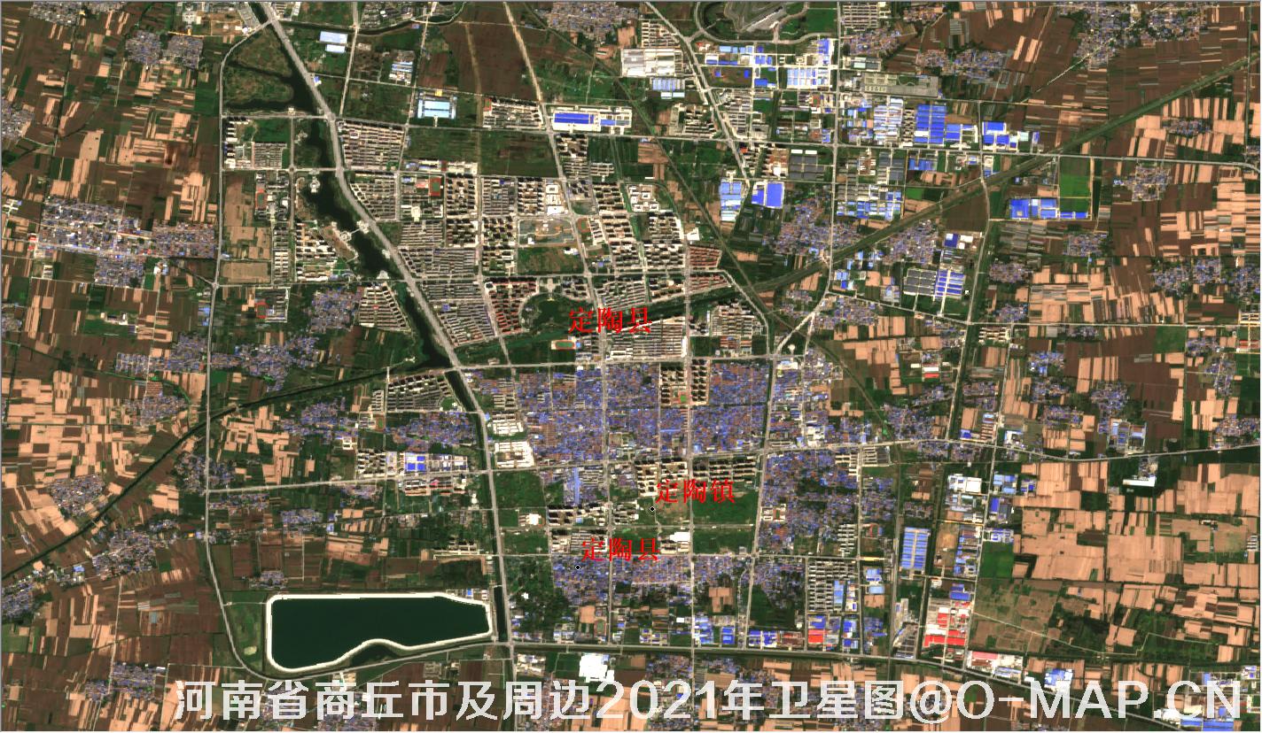 河南省菏泽市定陶县2021年9月份10米卫星图