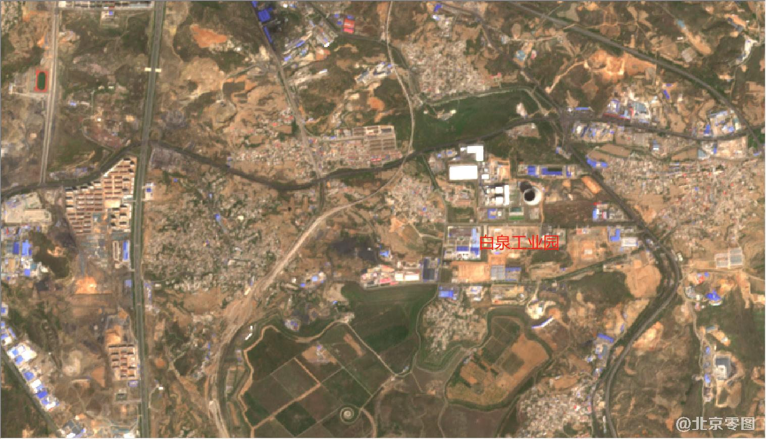山西省2021年最新卫星图-白泉工业园