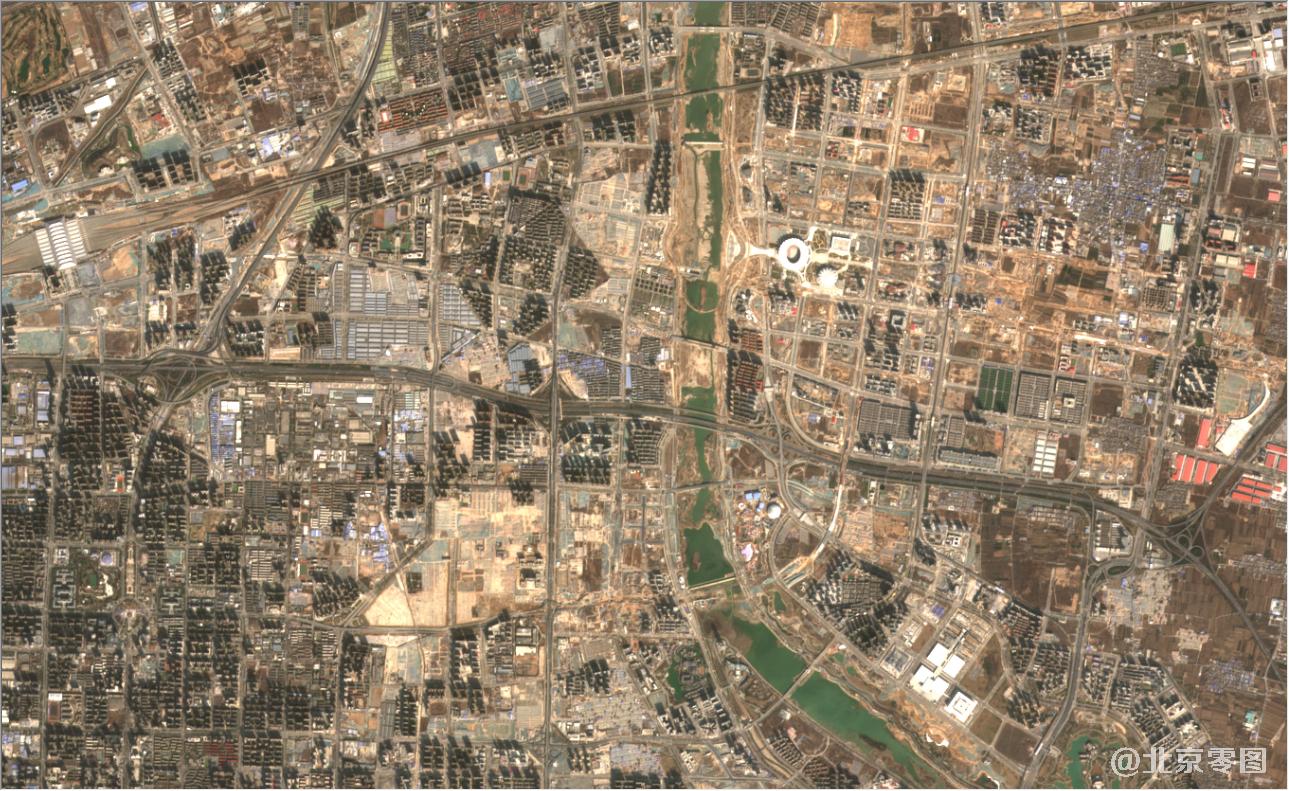 陕西省最新卫星影像图-西安市渭南市聊城市最新卫星图