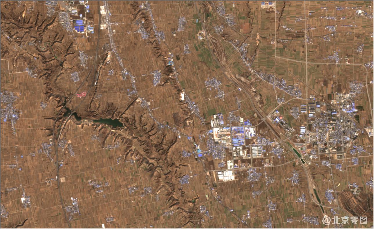 陕西省最新卫星影像图-西安市渭南市聊城市最新卫星图