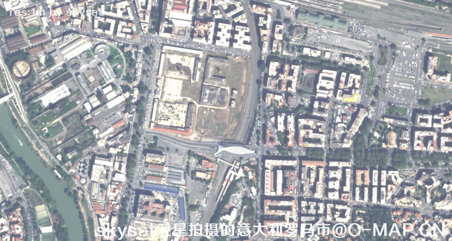 skysat卫星2018年拍摄的意大利罗马市影像图