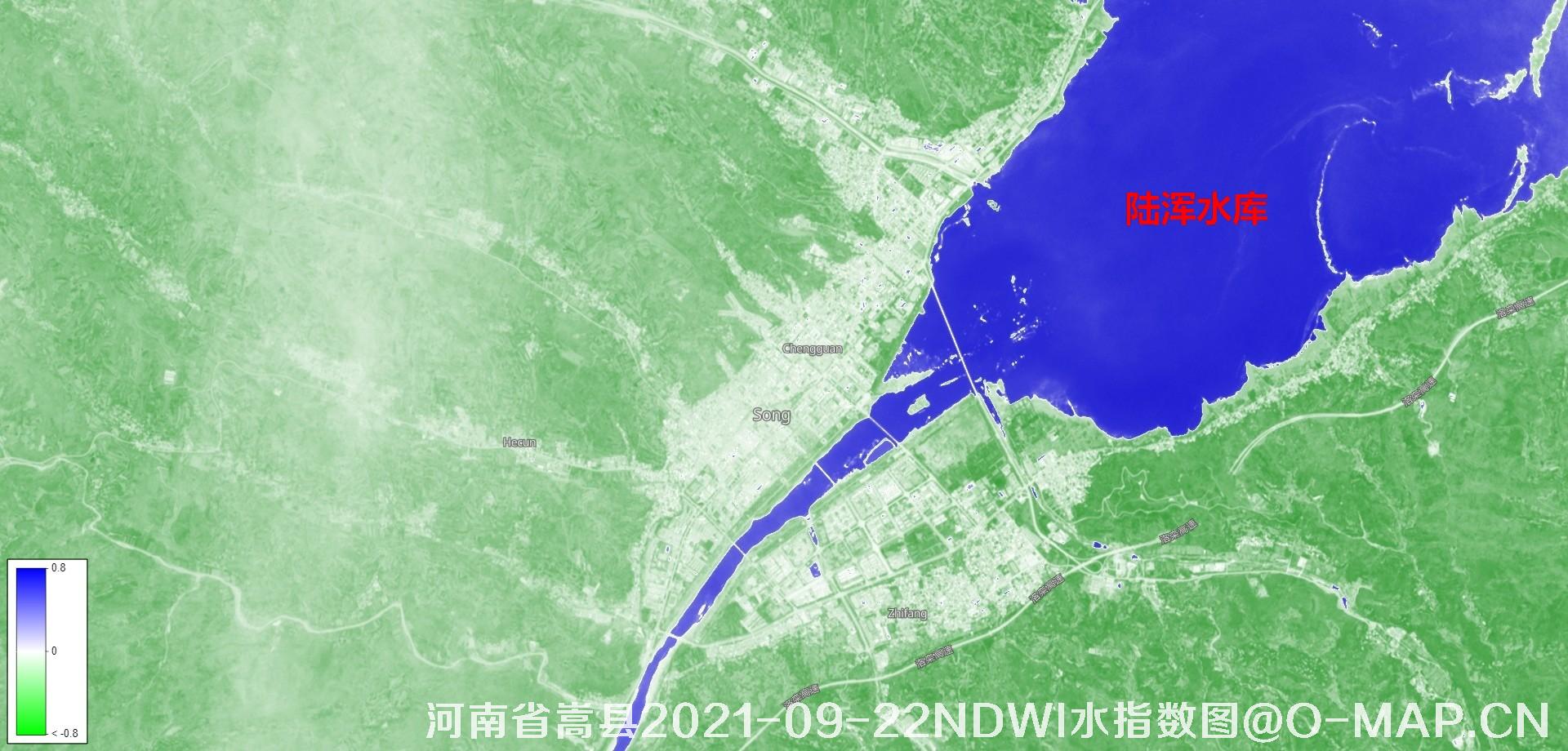 河南省洛阳市嵩县9月24日暴雨灾害前期卫星影像数据