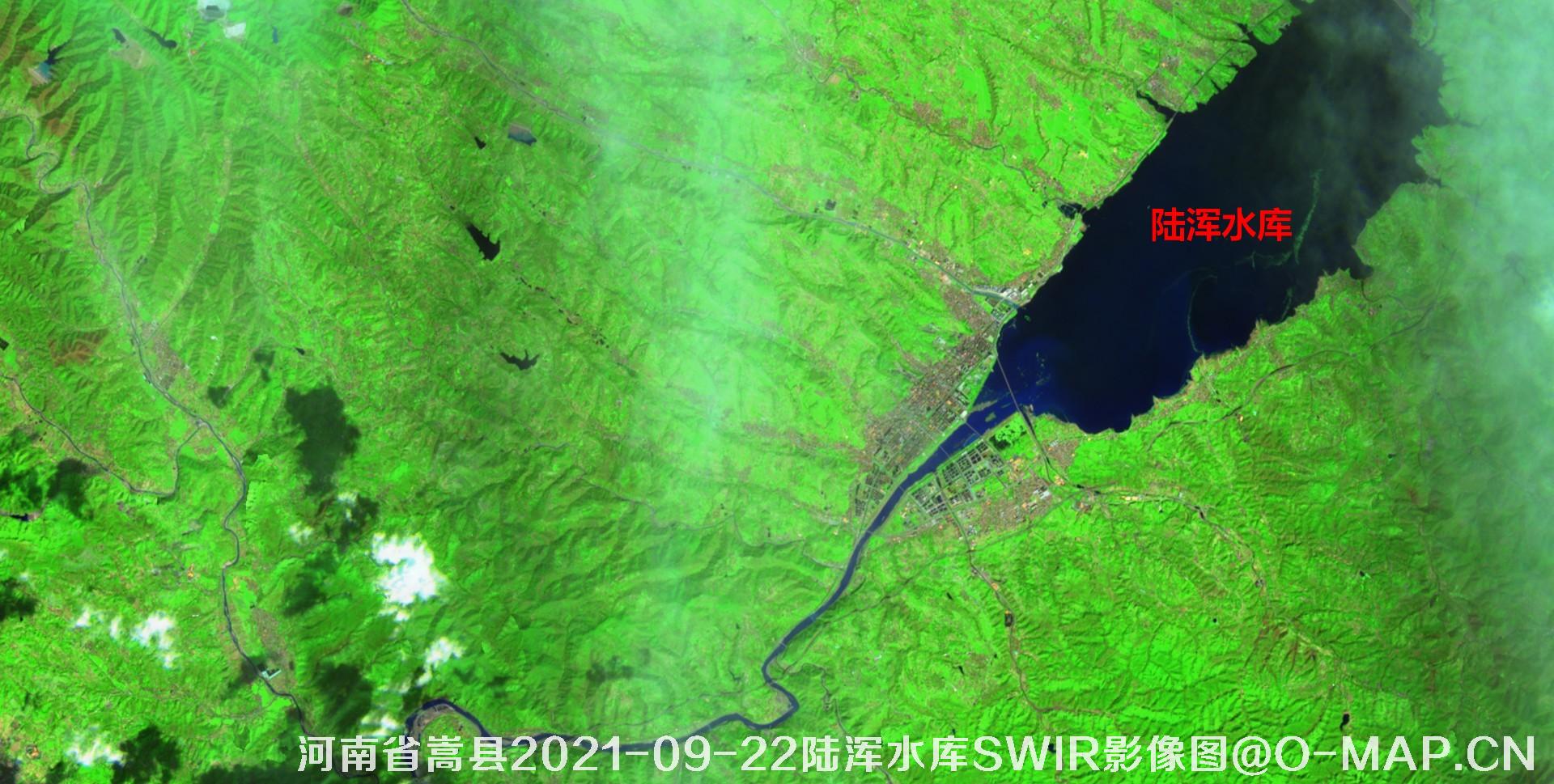 河南省洛阳市嵩县9月24日暴雨灾害前期卫星影像数据