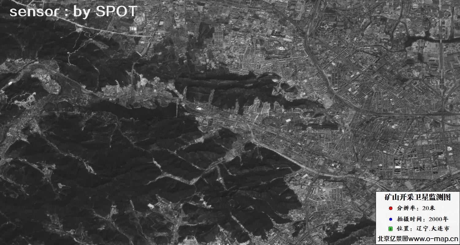 辽宁省大连市2000年SPOT卫星影像图资料