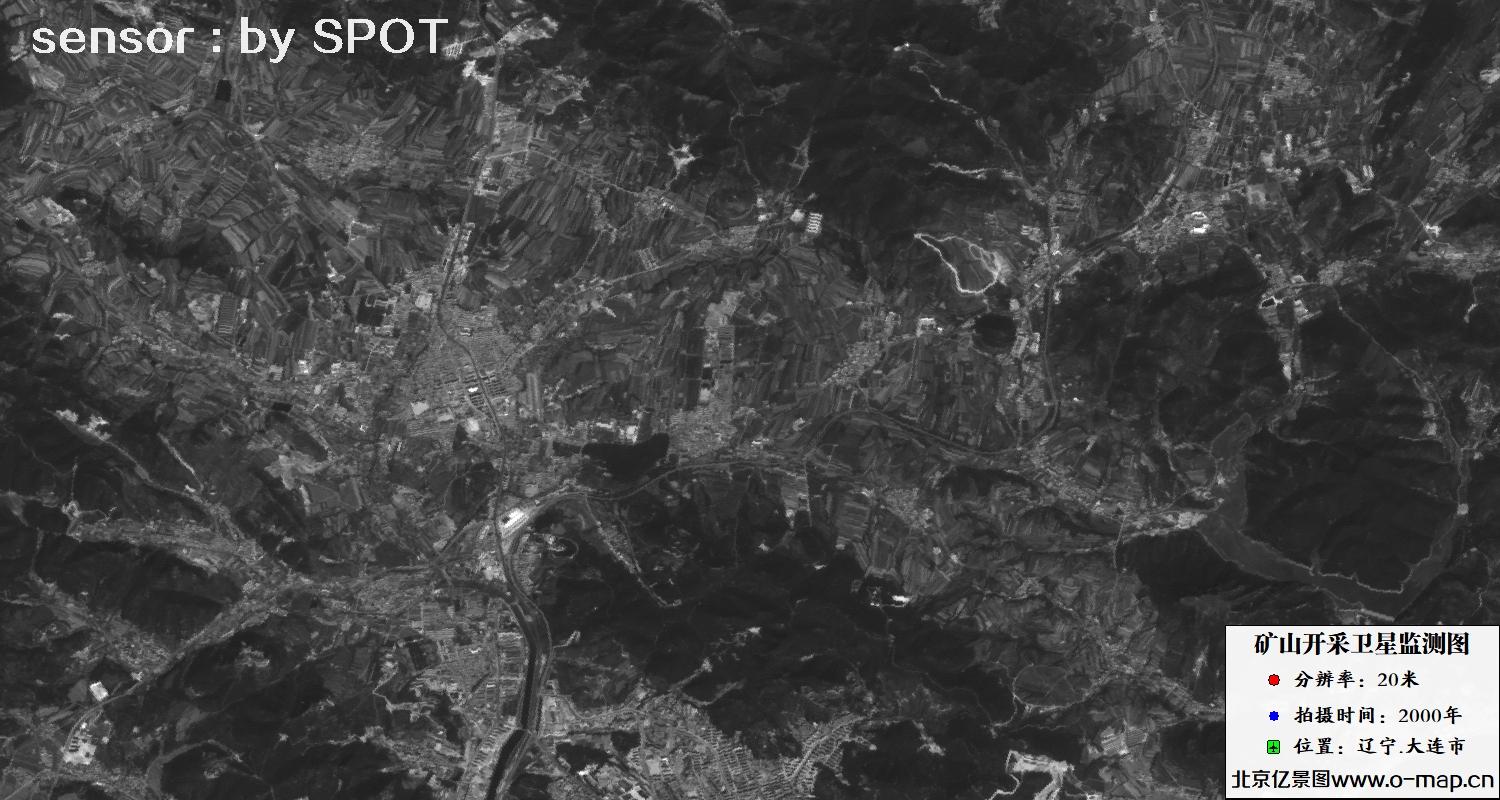 辽宁省大连市2000年SPOT卫星影像图资料