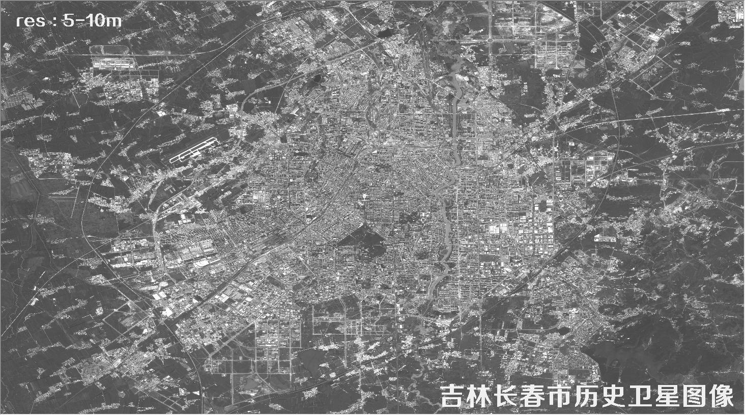 吉林市长春市2010年卫星历史图像