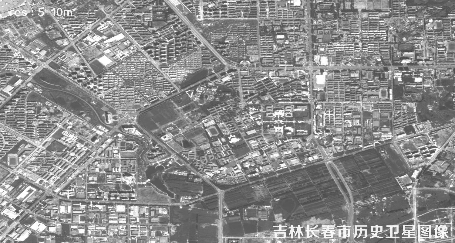 吉林市长春市2010年卫星历史图像