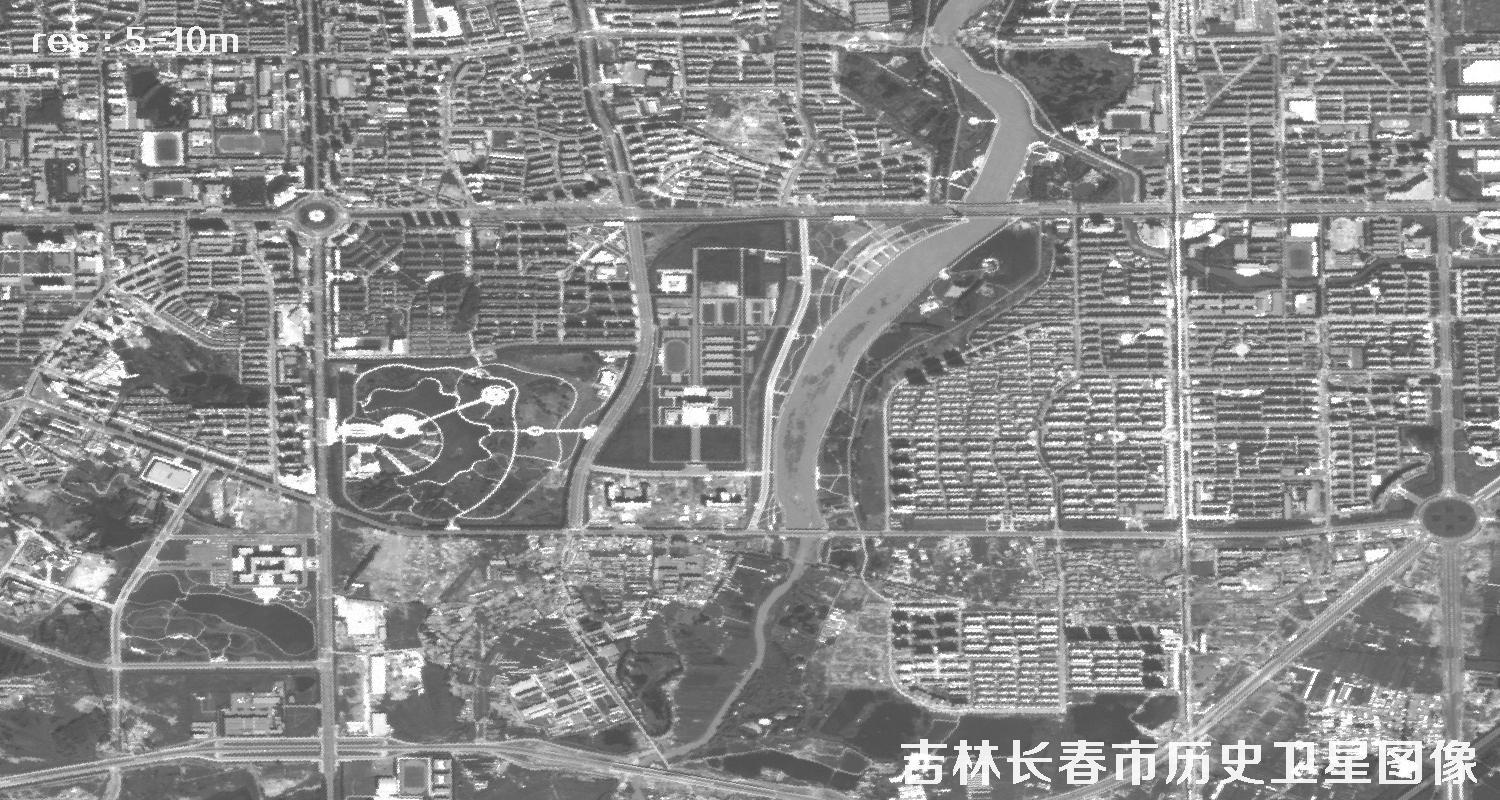 吉林市长春市2010年卫星历史图像