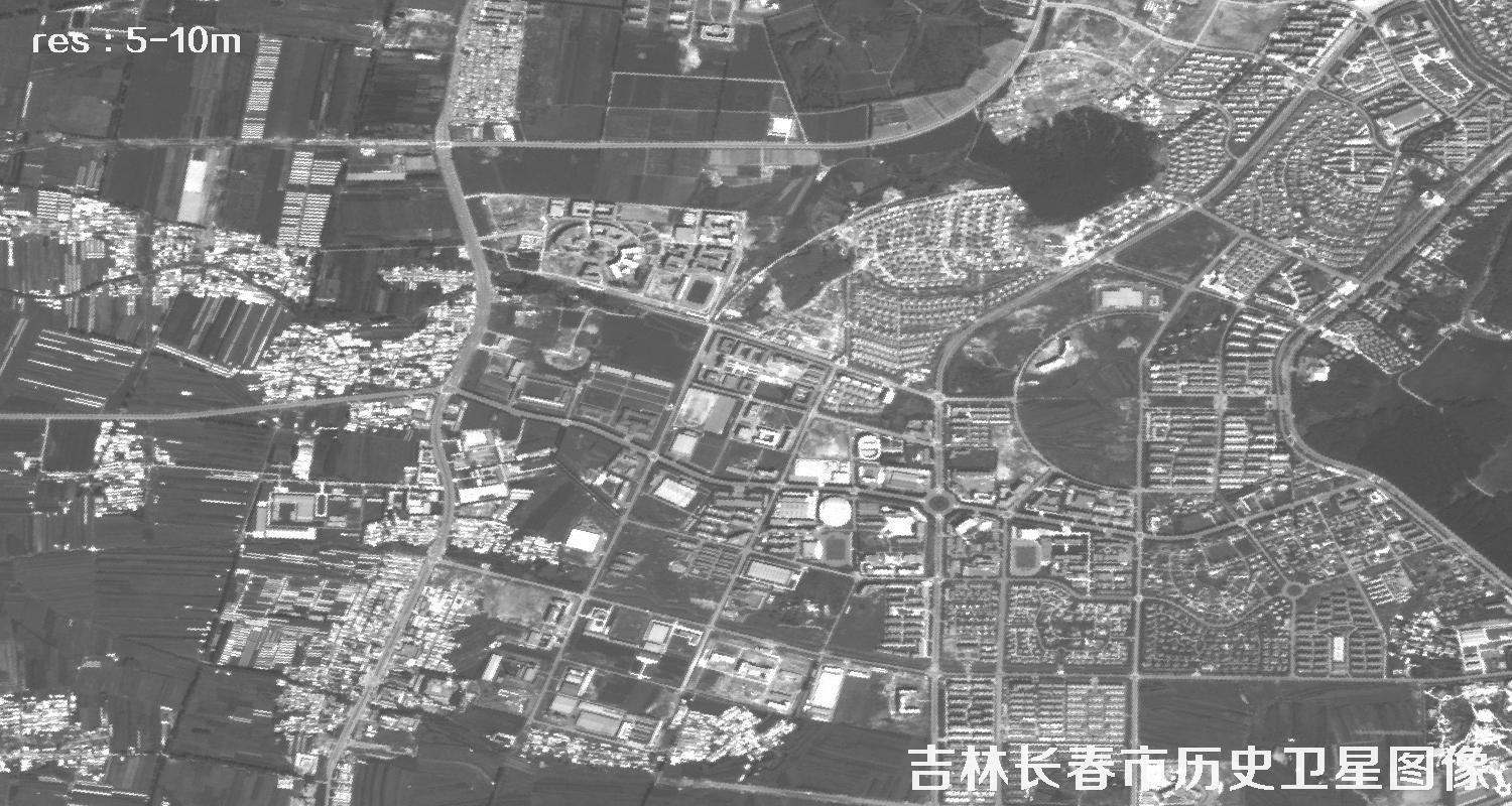 吉林市长春市2010年卫星历史图像