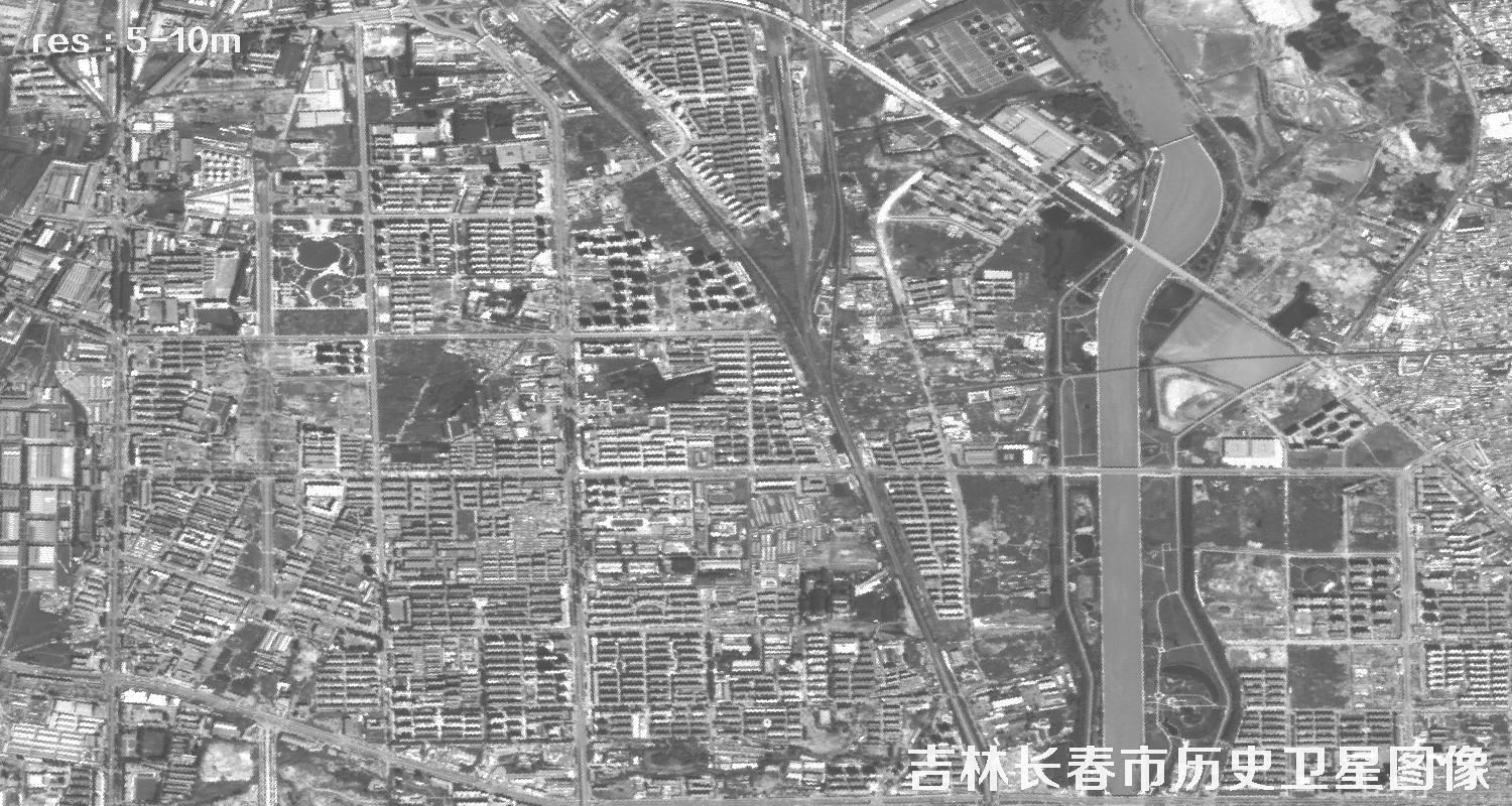 吉林市长春市2010年卫星历史图像