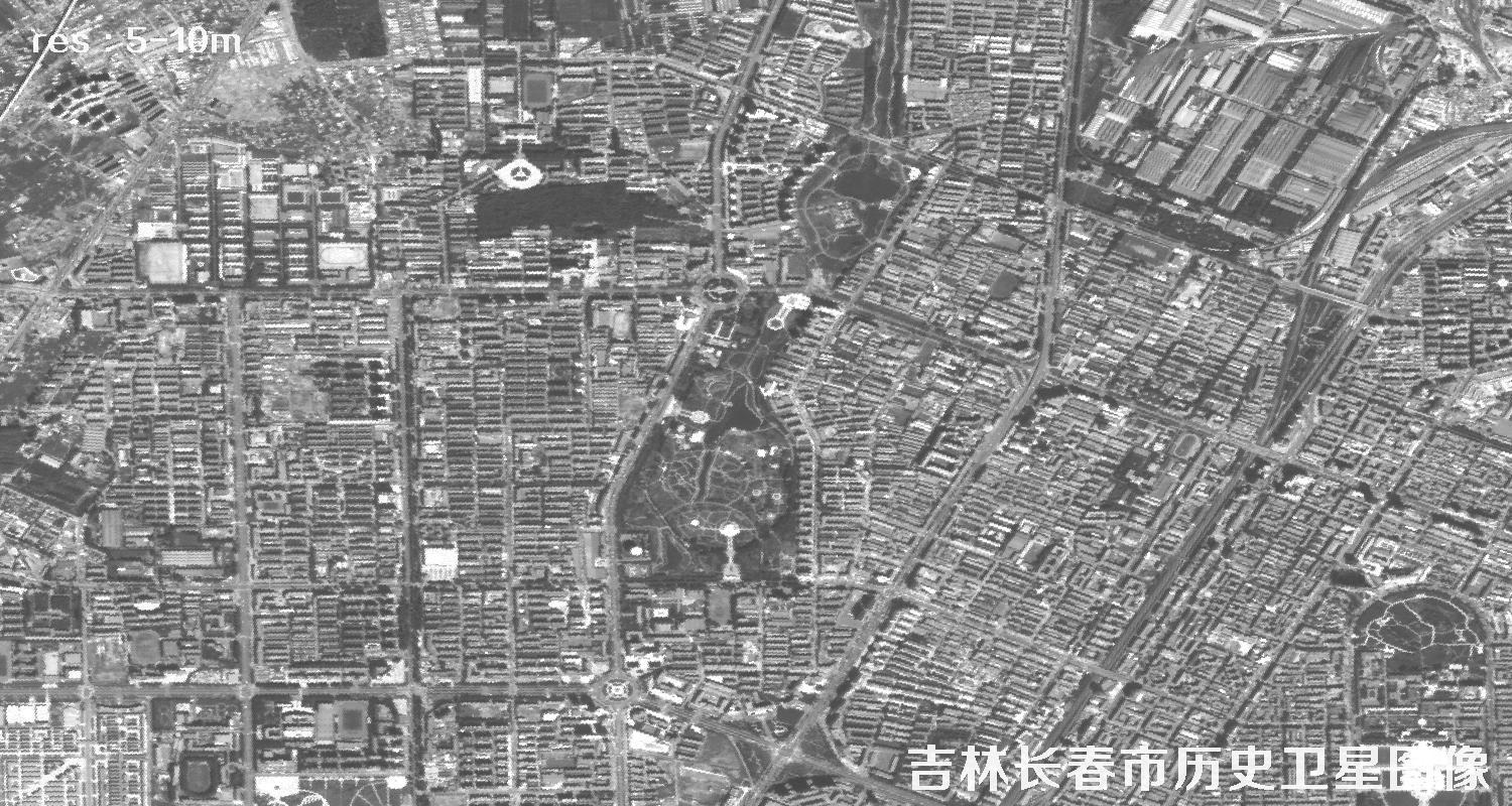 吉林市长春市2010年卫星历史图像