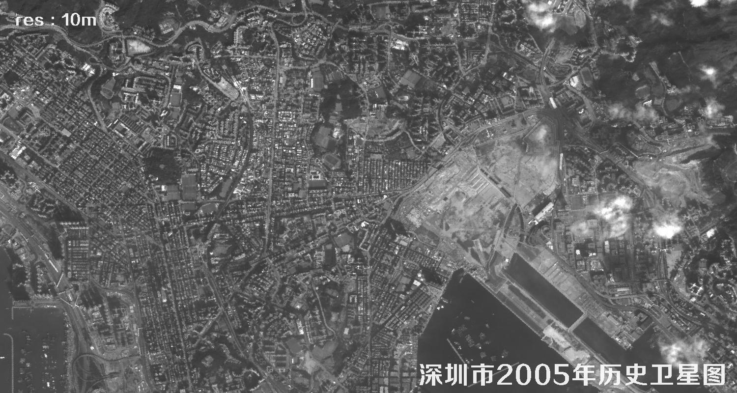 深圳市2005年10米分辨率卫星图