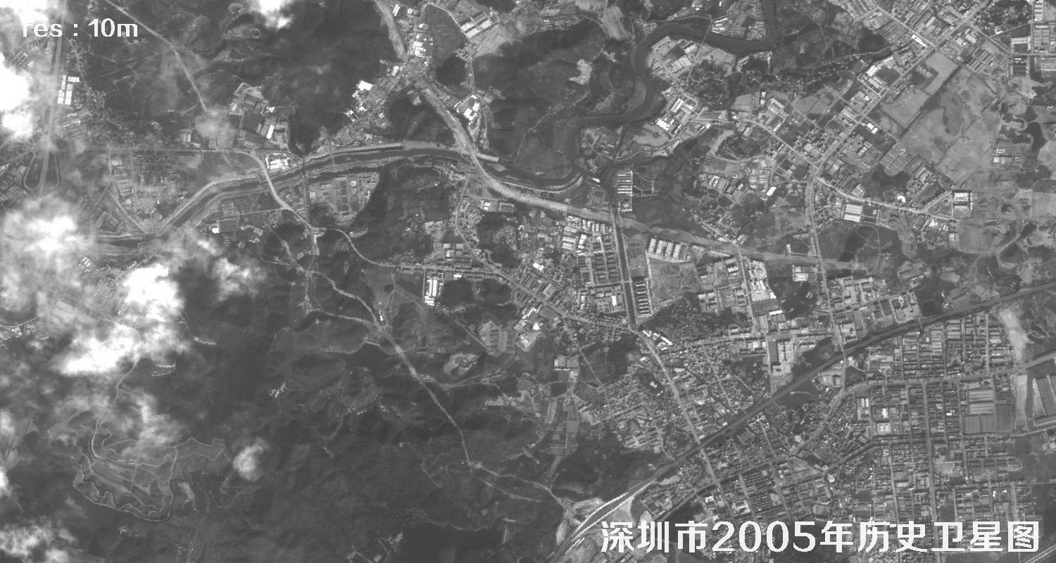 深圳市2005年10米分辨率卫星图