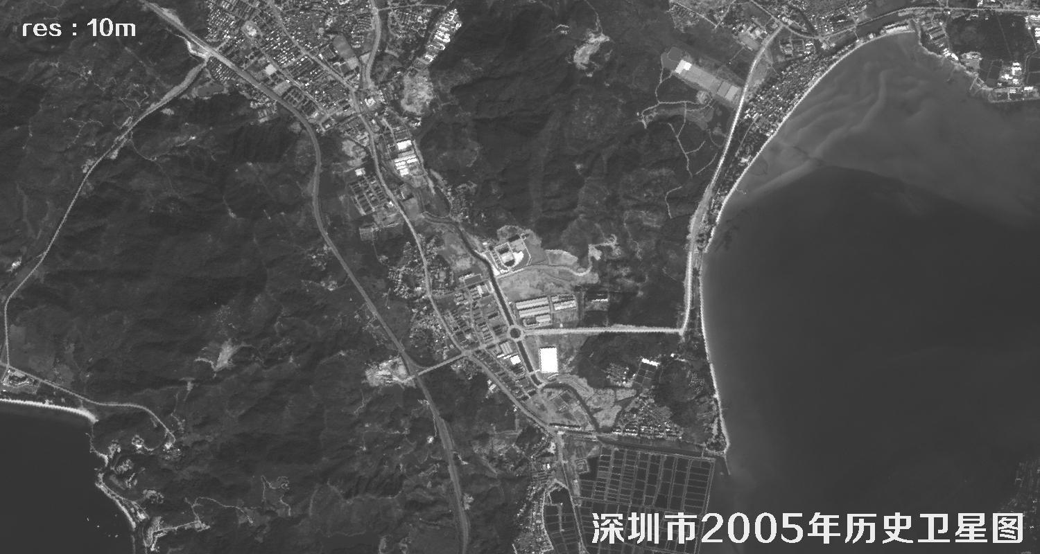 深圳市2005年10米分辨率卫星图