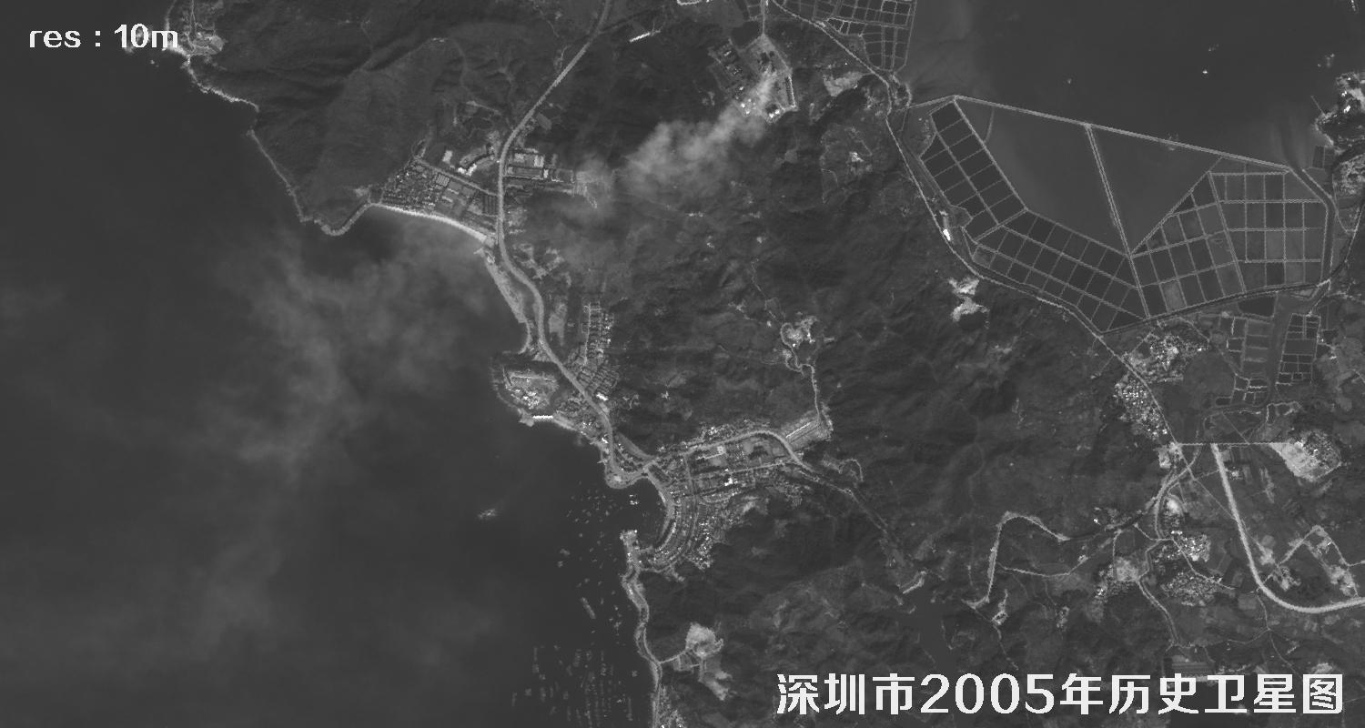 深圳市2005年10米分辨率卫星图