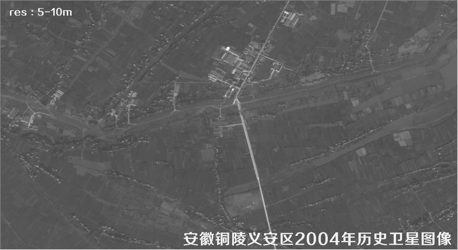 安徽省铜陵市义安区2004年历史卫星图像