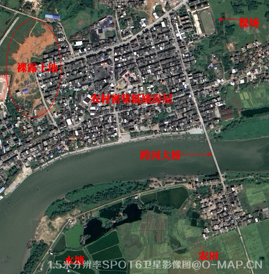 1.5米分辨率SPOT6卫星影像图