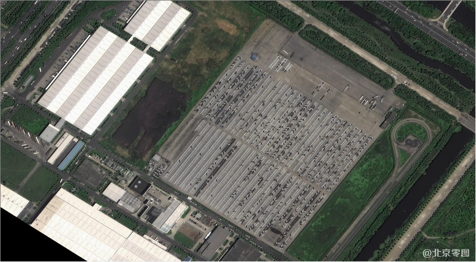 superview高景卫星拍摄的武汉四新区卫星图-汽车厂