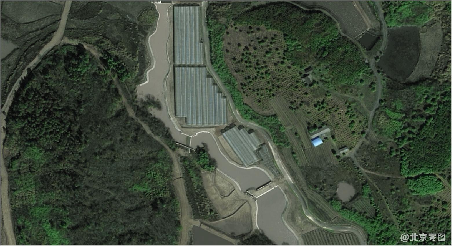 高景一号卫星拍摄的江西省井冈山卫星图