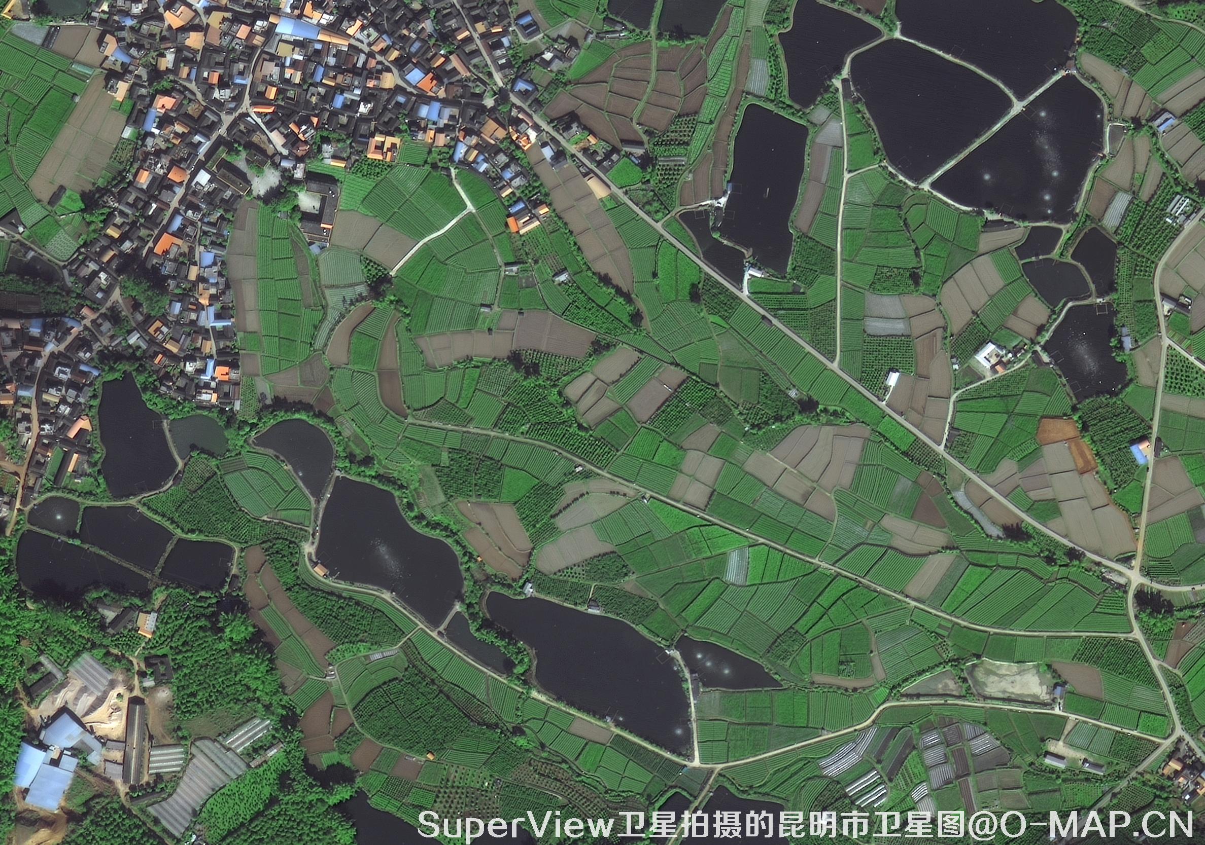 高景一号卫星拍摄的云南省昆明市最新卫星图