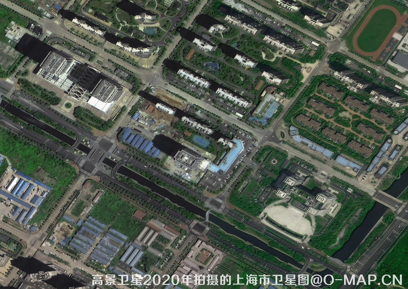 国产0.5米分辨率卫星拍摄的遥感影像图