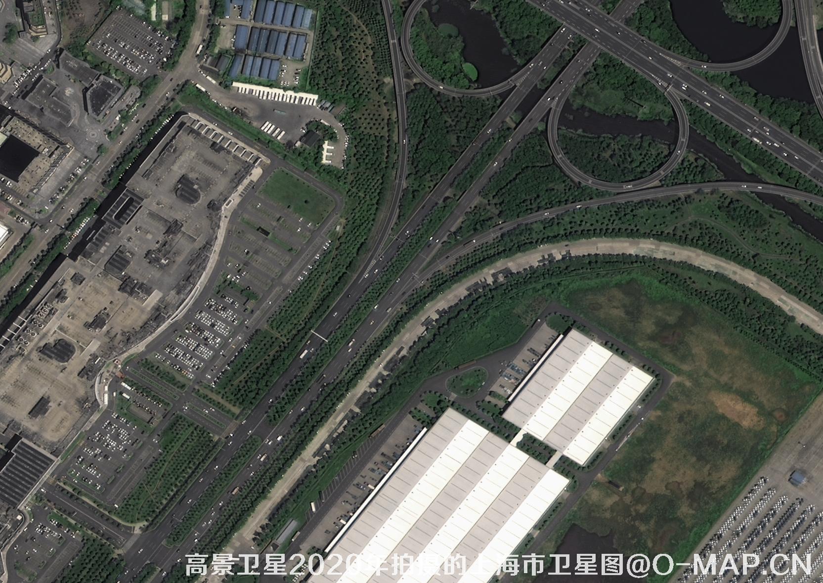 0.5米分辨率高景卫星2020年拍摄的武汉市卫星图