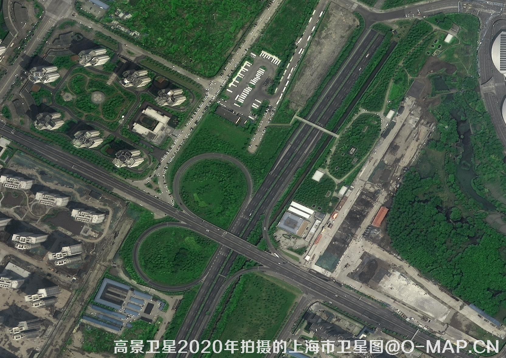 0.5米分辨率高景卫星2020年拍摄的武汉市卫星图