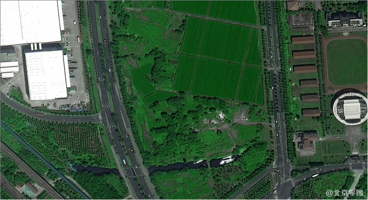 国产第一颗0.5米商业遥感卫星高景一号拍摄的0.5米影像图