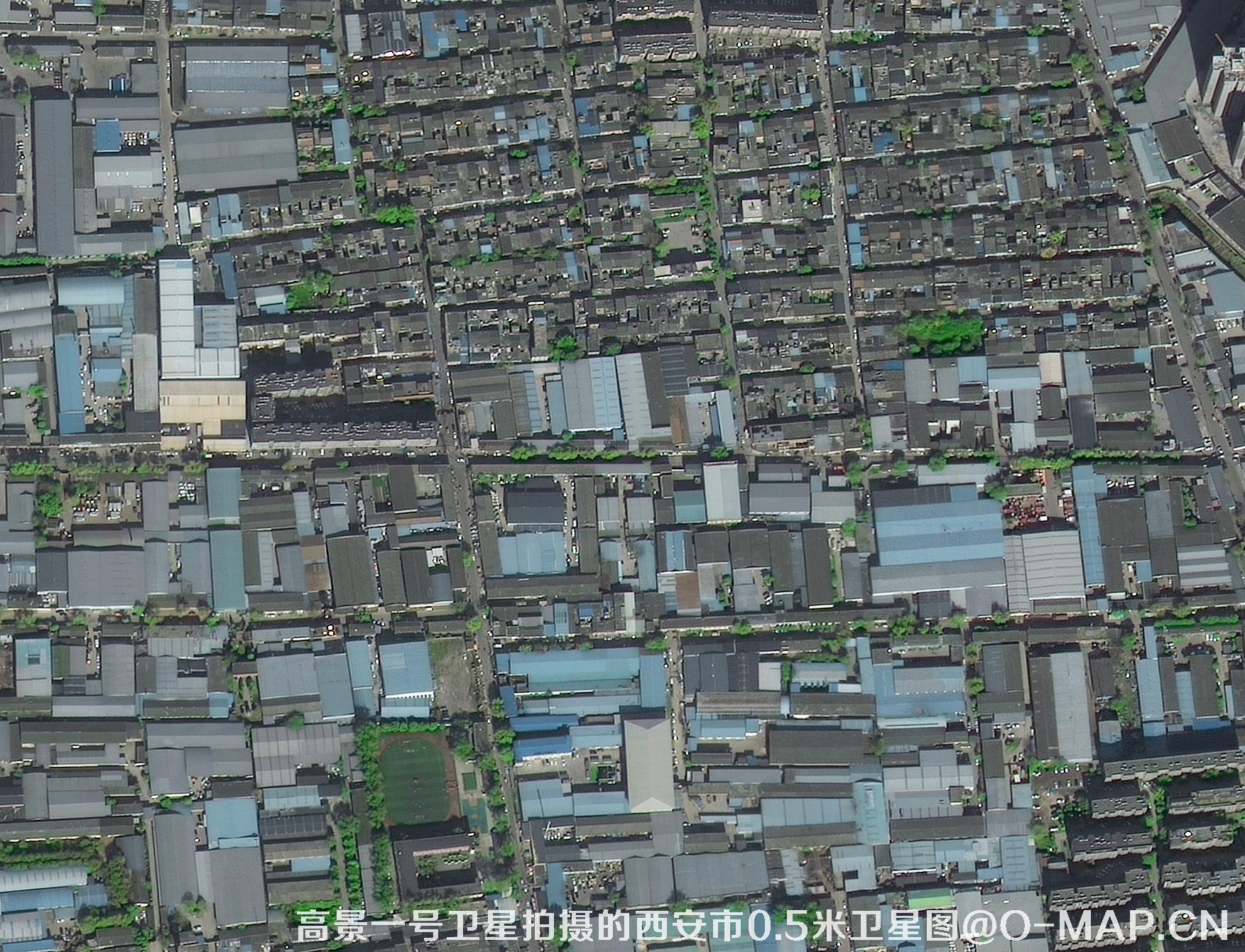 SuperView卫星拍摄的0.5米分辨率影像图