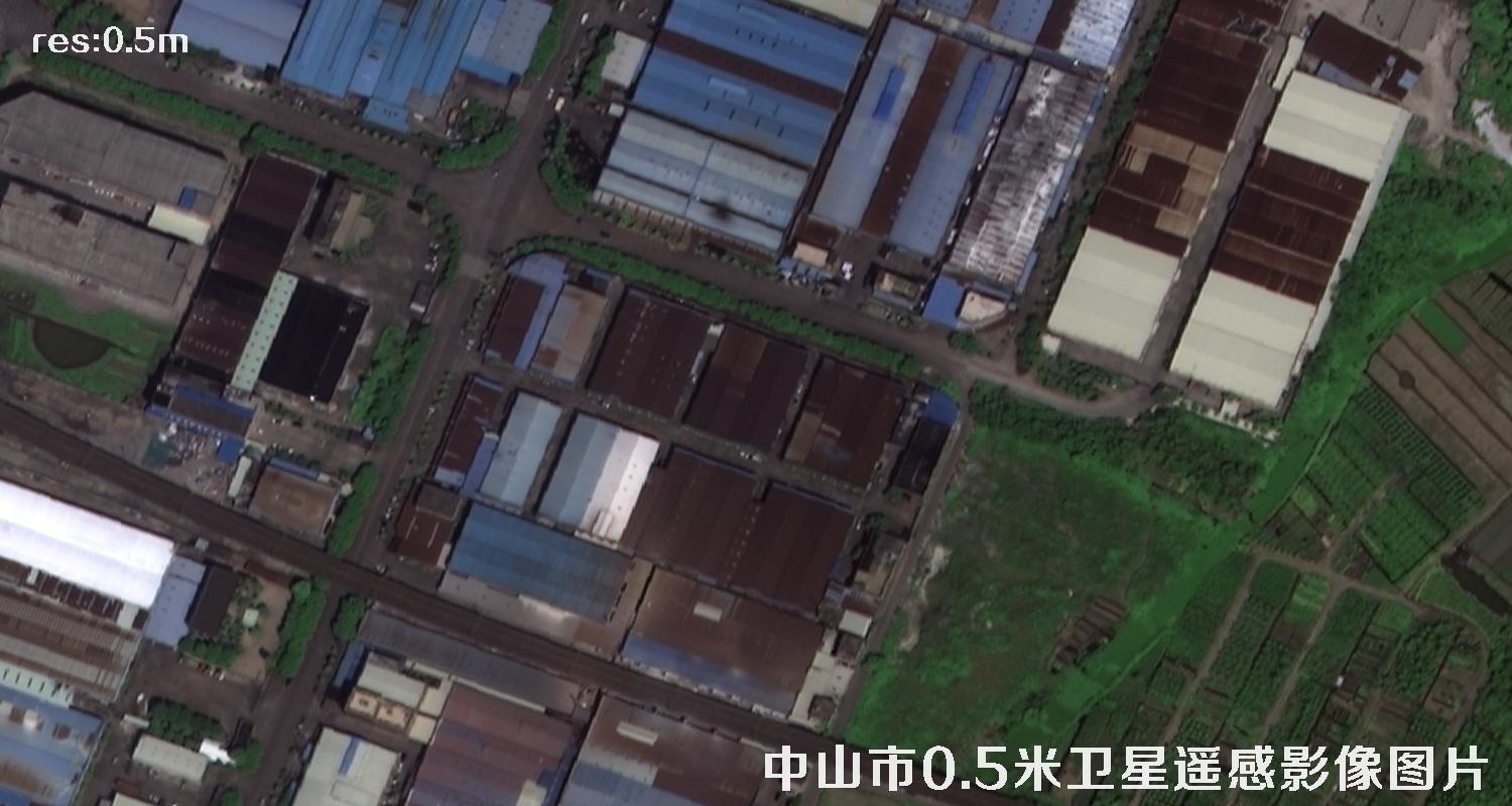 SuperView卫星拍摄的广东省中山市卫星图