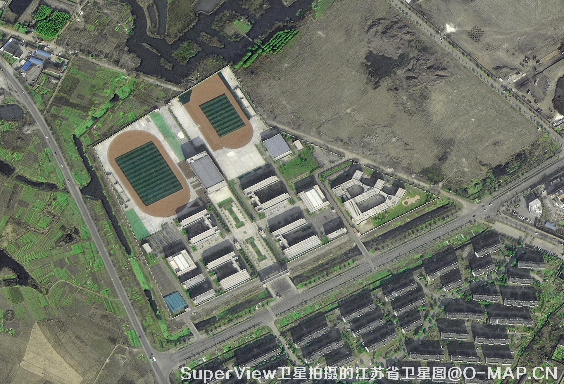SuperView卫星拍摄的江苏省句容市卫星图