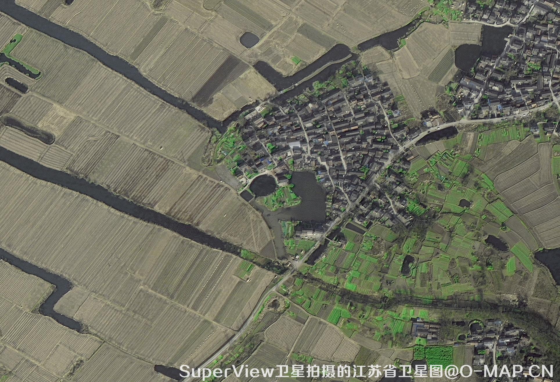SuperView卫星拍摄的江苏省句容市卫星图