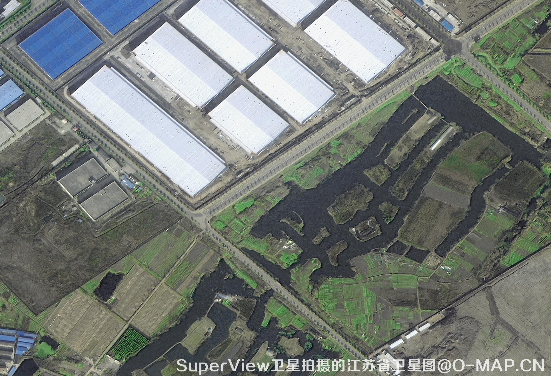 SuperView卫星拍摄的江苏省句容市卫星图