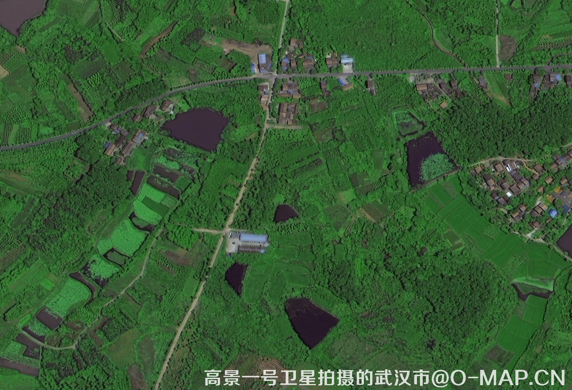 高景一号卫星拍摄的湖北省武汉市最新卫星图