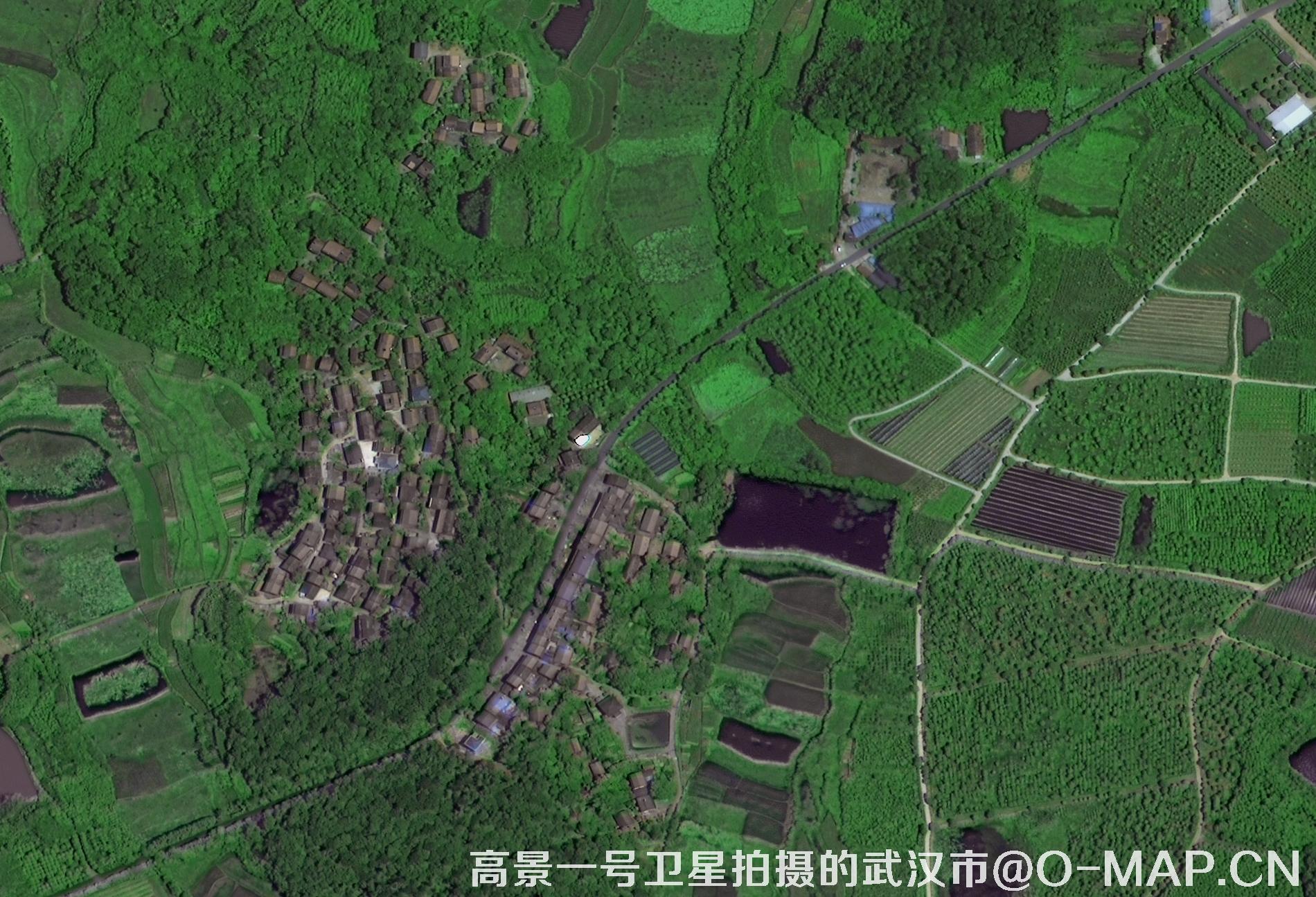 高景一号卫星拍摄的0.5米分辨率影像图