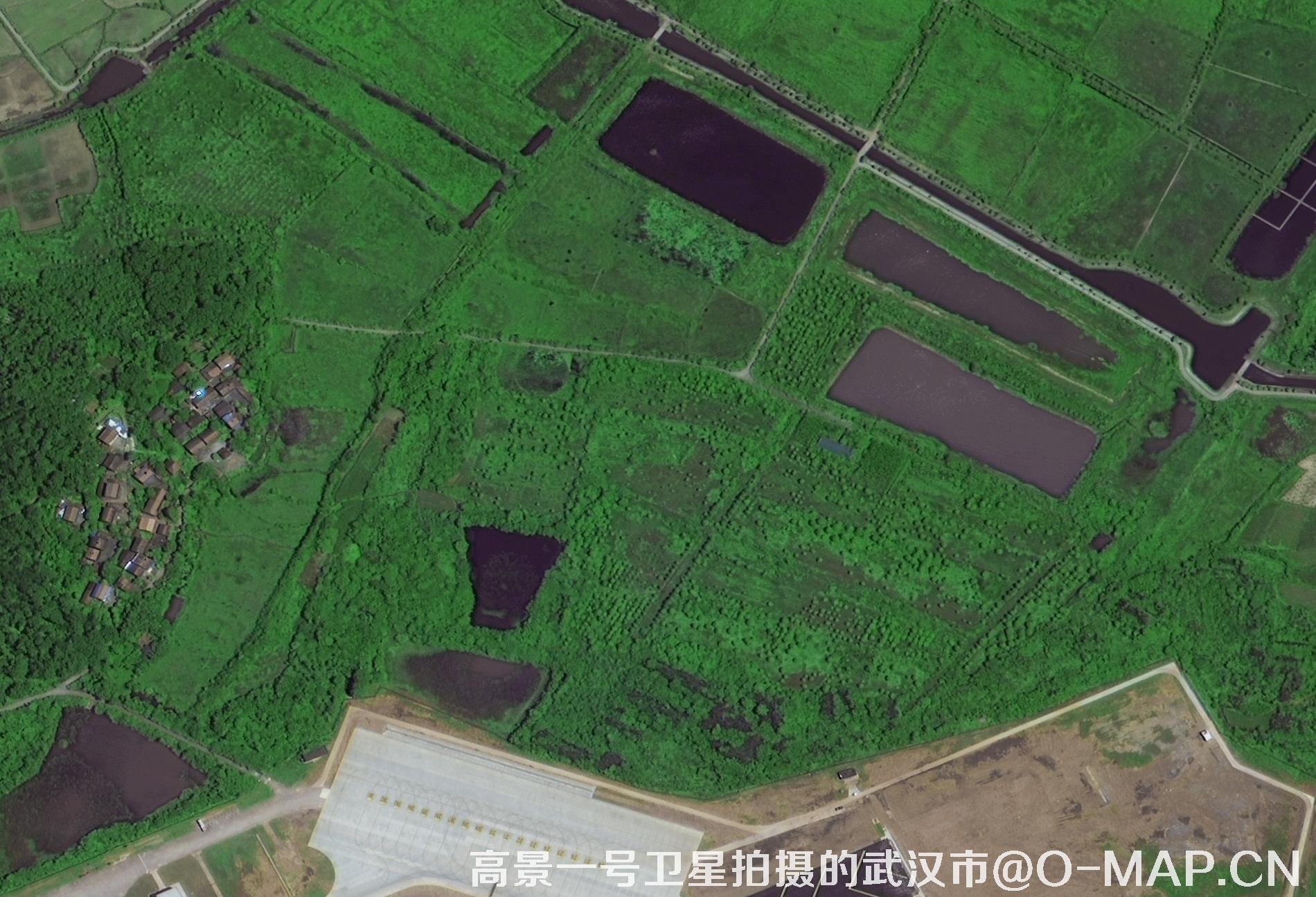 高景一号卫星拍摄的湖北省武汉市最新卫星图-机场设施