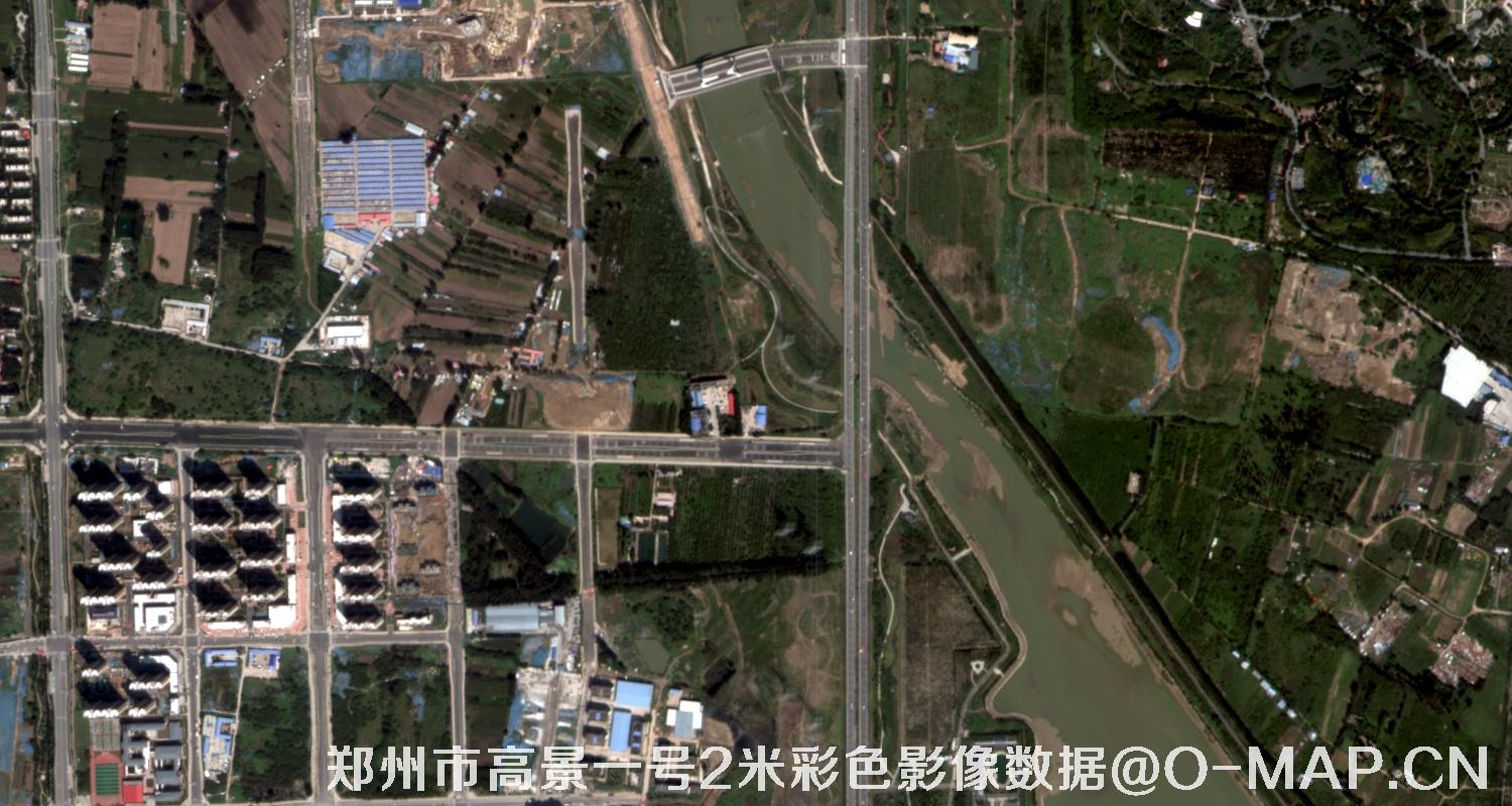 河南省郑州市高景一号2米多光谱影像数据